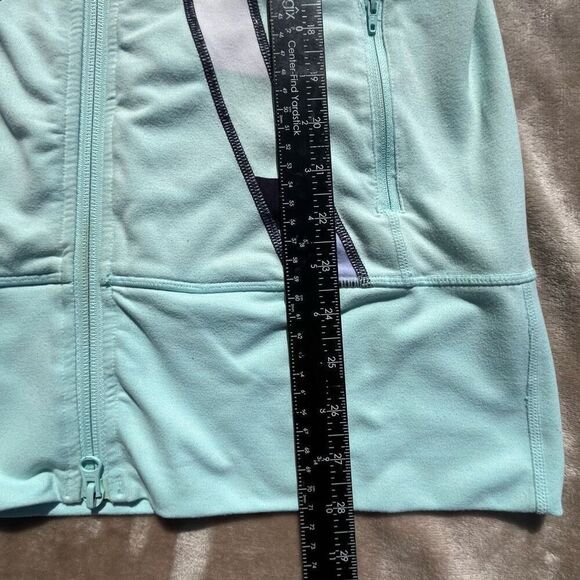 Lululemon Athletica Womens Jacket Size 8 Light Blue Instride Stripe Full Zip - Picture 5 of 7